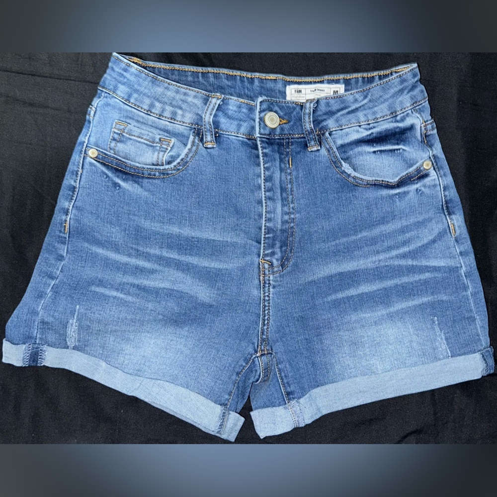 Blue Denim High Rise shorts size M